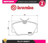 P50008 Kit pastiglie freno a disco anteriore (MARCA-BREMBO)..