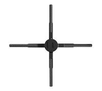 P56 Proiettore ologramma 3D Display pubblicitario a LED Ventola 2K HD Ventola video 3D a occhio nudo con 678 pezzi Perline luminose a LED Segnale di controllo remoto Visualizzazione dello schermo in