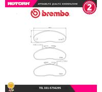 P56019 Kit pastiglie freno, Freno a disco anteriore (MARCA-BREMBO)..