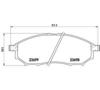 P56058 Kit pastiglie freno, Freno a disco Brembo