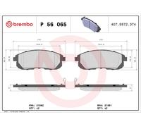 P56065 Kit pastiglie freno, Freno a disco Brembo