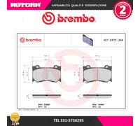 P56084 Kit pastiglie freno Brembo Ant