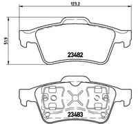 P59044 Kit pastiglie freno, Freno a disco Brembo