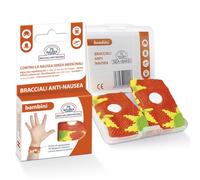 P6 Nausea Control, Bracciali Anti-Nausea per Bambini, Dispositivo medico CE di classe I, Riutilizzabili e Lavabili, Indicati per contrastare qualsiasi tipo di nausea - Confezione da 2 Bracciali