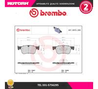 P61116 Kit pastiglie freno, Freno a disco anteriore (MARCA-BREMBO)..
