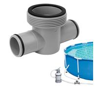 P61408 Raccordo a T per tubo flessibile da piscina da 1,5" a 1,25" 3 teste con O-ring, accessori di ricambio per pompa filtro per Bestway Coleman Intex Buona tenuta