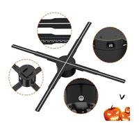 P65 HD 3D Proiettore ologramma Fan LED Insegna Lettore olografico Supporto Video Shop Pubblicità Display Festival Light
