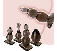 P7-4 Giocattoli Portatili in Silicone per Donna in Diverse Forme Ḁnâlé Ṕlūg Ða donna uomo set vìbraňte accìaìô côÐa graňÐì Ðì vôlpê silicone aňal bůtt largê man kit mêtallô vìbrazìonì pìccôlô
