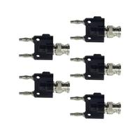 P7007 Adattatore Q9 for connettore maschio vincolante tipo impilabile da 5 pezzi BNC maschio a doppia banana da 4 mm