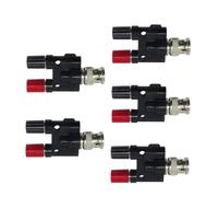 P7009 5 pezzi BNC maschio a banana femmina doppio connettore jack da 4 mm Q9 adattatore RF tipo di saldatura/saldatura