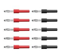 P7022 10 PZ 4mm Maschio a 4mm Femmina Banana Connettori in Rame Nichelato Convertitore di Estensione 30V 10A