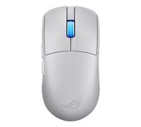 ASUS ROG Harpe II Ace, Mouse Gaming Wireless, Sensore Ottico AimPoint Pro 42K, Polling 8K, Tasti Ottici, 5 Pulsanti Programmabili, Progettato per Giochi FPS, Solo 48 g di Peso, Simmetrico, Bianco