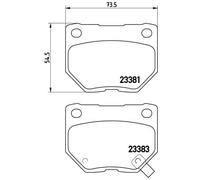 BREMBO P 78 016 Kit pastiglie freni per SUBARU IMPREZA Stufenheck (GD)