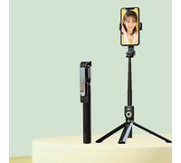 P81 Bastone per selfie Bluetooth integrato da 1,7 m con specchio per il trucco t