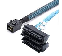 P82 Mini SAS SFF-8643 Su 4x 29pin SFF-8482 E 4x SATA 15pin Splitter Cavo 1m