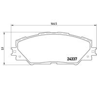 P83071 Kit pastiglie freno, Freno a disco Brembo