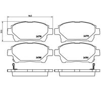 P83097 Kit pastiglie freno, Freno a disco Brembo