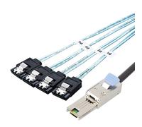 P84 Mini SAS SFF-8088 Su 4x SATA 7pin Splitter Cavo Disco Rigido Cavo Dati 1m