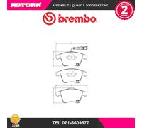 Set di pastiglie freno BREMBO P 85 081, fronte