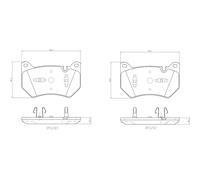 Pastiglie freno P 85 181 BREMBO per AUDI Q5 Q5 Sportback Q5 Van