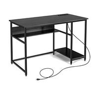 P9IDEDFH 48 Inch Computer Desk Writing Study Desk with Power Outlet USB Port Multifunctional Workstation (D 48 x 24 x 29,5 Inches)