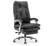 P9IDEDFH Boss Chair Computer Chair Home Comfortable Business Leather Office Chair Reclining Engineering Backrest Chair (Colore: Preferred Cowhide-Grey)