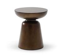 P9IDEDFH Coffee Table Home Round Bronze Chaotic Corner Coffee Table Inlay Brown Simple Post-Modern
