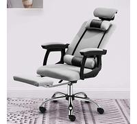P9IDEDFH Computer Chair Home Office Chair Game Gaming Chair Backrest Boss Chair Lift Rotating Seat Comfortable Chair (Colore: Latex with footrest-Black)