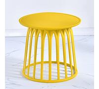 P9IDEDFH Divano Side Table Simple Bedroom Corner Table Mini Coffee Table Modern Living Room Side Table Balcony (colore: Yellow)