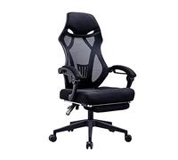 P9IDEDFH Ergonomic Office Chair Mesh Chair Heavy Duty Office Chair Adjustable Headrest and Armrest Home Office Chair with Tilt Function and Position Lock (colore: B)