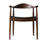 P9IDEDFH Fashion Kennedy Chair Backrest Armrest Cafe Club Hotel Chair Nordic Solid Wood Dining Chair (Colore: E, Size: 1code) (E 1code)