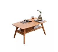 P9IDEDFH Gambe del tavolo pieghevoli finitura naturale mobili piccolo soggiorno tavolo pieghevole centro divano tavolino (colore: naturale, dimensioni: 120 cm) (naturale 120 cm)