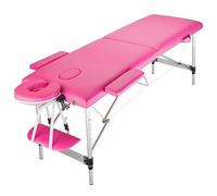 P9IDEDFH Lettino da massaggio a 2 sezioni pieghevole portatile in alluminio piede SPA attrezzatura di bellezza professionale 60 cm di larghezza (colore: D) (D)