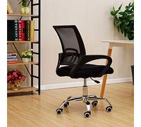 P9IDEDFH Mesh Office Chair Ergonomic Executive Backrest Thick Sponge Seat Comfortable Breathable Easy to Clean Armchair (Colore: Green)