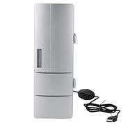 P9IDEDFH Mini Fridge Refrigerator Mini USB Fridge Freezer Cans Drink Beer Cooler Warmer Travel Refrigerator Icebox Car Office Use Portable