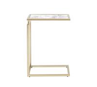 P9IDEDFH Nordic Marble Small Coffee Table Simple Modern Living Room Iron Divano Side Bedside Table