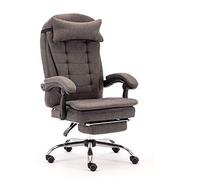 P9IDEDFH Office Chair Swivel Gaming Chair Lift Ergonomic Computer Desk Chair with Padded Removable Footrest Headrest 90°-170° Reclining (Colore: Dark Gray)