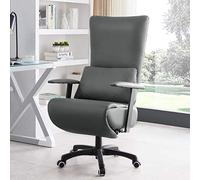 P9IDEDFH Reclining Boss Chair Ergonomic Office Chair Comfortable and Sedentary Computer Chair Home Back Seat (Colore: Black)