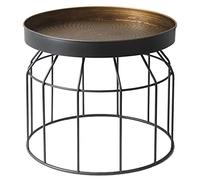 P9IDEDFH Style Living Room Divano Side Corners a Few Retro and Wrought Iron Coffee Table (Size: 50 x 44,5 cm)
