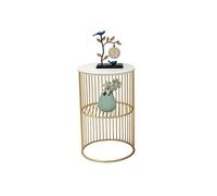 P9IDEDFH Tavolino da caffè rotondo nordico semplice tavolino dorato scrivania soggiorno letto minimalista ferro piccolo tavolo divano mensola