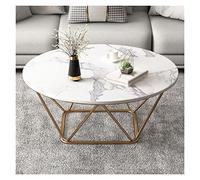 P9IDEDFH Tavolino da salotto in ferro per la casa tavolino da caffè appartamento in marmo piccolo tavolo rotondo (colore: grigio, dimensioni: 45 x 80 cm) (grigio 45 x 70 cm)