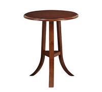 P9IDEDFH Tavolino rotondo in legno massello tavolino da caffè semplice piccolo appartamento divano tavolino piccolo tavolino da caffè (colore: noce, dimensioni: 60 x 75 cm) (noce 60 x 60 cm)