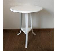 P9IDEDFH Tavolino rotondo in legno massello tavolino da caffè semplice piccolo appartamento divano tavolino piccolo tavolino da caffè (colore: noce, dimensioni: 60 x 75 cm) (monocolore 60 x 70 cm)