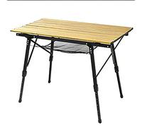 P9IDEDFH Tavolo da campeggio pieghevole all'aperto barbecue zaino in lega di alluminio scrivania mobili computer letto portatile (colore: bianco-frutta pesca 5) (colore venatura del legno)
