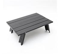 P9IDEDFH Tavolo portatile in lega di alluminio mobili da esterno pieghevole pieghevole campeggio escursionismo scrivania viaggi all'aperto (colore: D, taglia: 1) (nero 1)