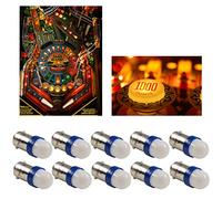 PA 10PCS #44 #47 #1893 #756 #1847 T11 ba9s 2 SMD 2835 LED 6.3V DC Wedge Pinball Gaming Machine Lampadina Ice Blue