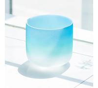 PA-DABAOO Ciotola Cantante in Cristallo Glassato Arcobaleno, Ciotola Di Canto Di Cristallo Di Quarzo, E Nota Plesso Solare Chakra Crystal Crystal Per Meditazione,8inch style f