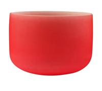 PA-DABAOO Ciotola Di Canto in Cristallo Colorato, Ciotola Di Canto in Cristallo in Quarzo Smerigliato, Ciotola Di Canto in Cristallo Con Plesso Solare Con Bastoncino,12 inch red c note