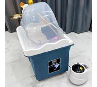 PA-DABAOO Ciotola Per Shampoo Da Salone Spa Giapponese Per La Testa, Attrezzatura Per Spa Giapponese Per La Testa, Attrezzatura Per Spa Per La Testa Con Funzione Di Fumigazione,Blu