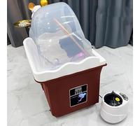 PA-DABAOO Ciotola Per Shampoo Da Salone Spa Giapponese Per La Testa, Attrezzatura Per Spa Giapponese Per La Testa, Attrezzatura Per Spa Per La Testa Con Funzione Di Fumigazione,Marrone